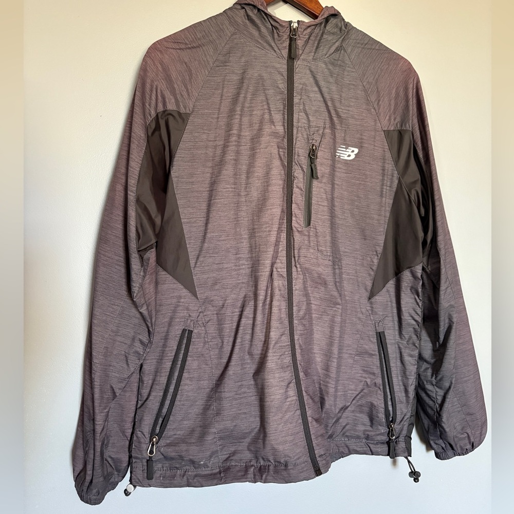 New Balance Men's Charcoal Windbreaker